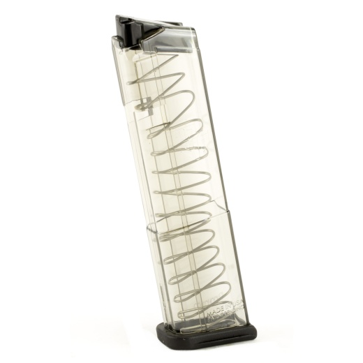 Elite Tactical Systems Group, Elite Tactical Systems Group, Magazine, 9Mm, 12 Rounds, Fits Glock 43, All Generations, Polymer, Clear