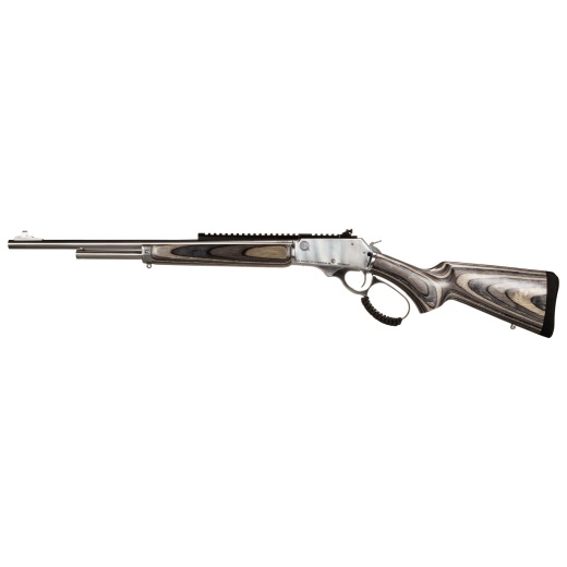 Rossi, R95, Laminated, Lever Action Rifle, 30-30 Winchester, 20" Barrel, Stainless Steel Finish, Silver, Laminated Wood Stock, Ghost Ring Sight, Picatinny Rail, Medium Loop, 5 Rounds