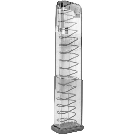 Elite Tactical Systems Group, Elite Tactical Systems Group, Magazine, 9Mm, 19 Rounds, Fits Glock 43X, All Generations, Polymer, Clear