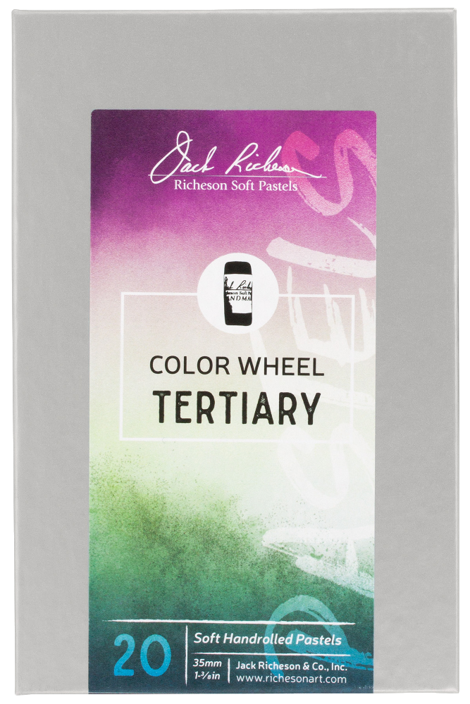 Richeson Soft Handrolled Pastels Set Of 20 - Color: Color Wheel Tertiary
