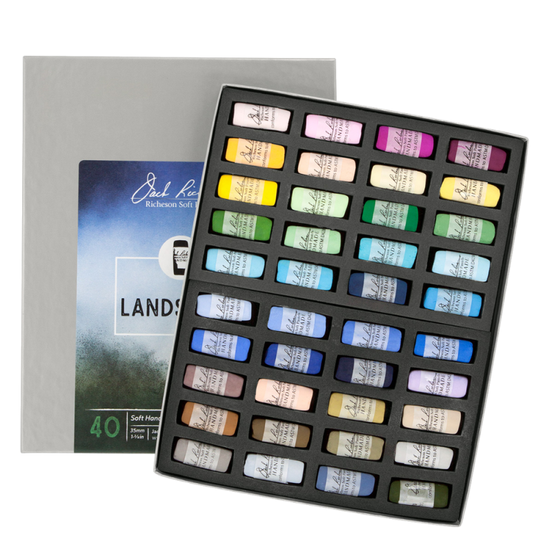 Richeson Soft Handrolled Pastels Set Of 40 - Color: Landscape