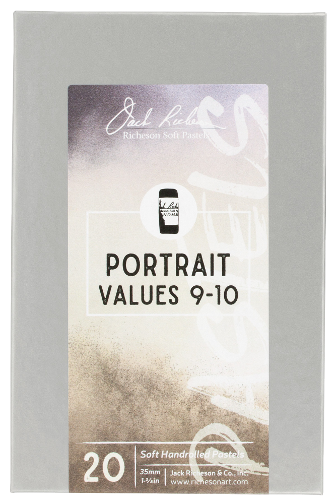 Richeson Soft Handrolled Pastels Set Of 20 - Color: Portrait Values 9-10