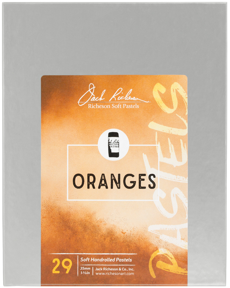 Richeson Soft Handrolled Pastels Set Of 29 - Color: Orange