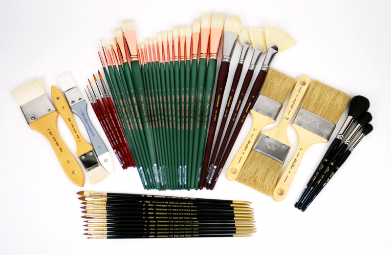 Silver Brush Daniel Greene Brush Set Of 45 - Complete - Long Handles