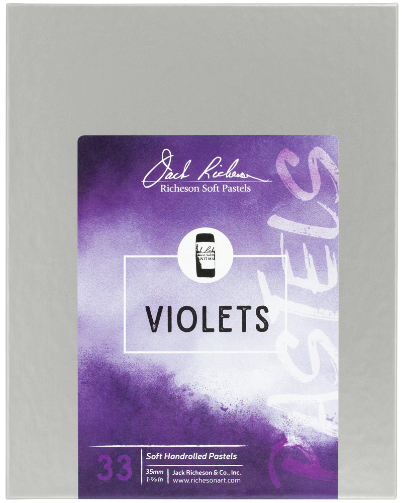 Richeson Soft Handrolled Pastels Set Of 33 - Color: Violets