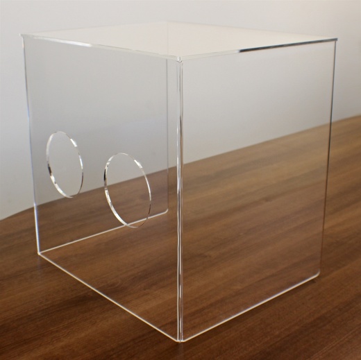 2-Hole Aerosol Protective Shield Box (20"W x 20"H x 16"D)
