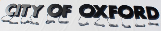 Halo/Back Lit Painted Stainless Steel Letters for Indoor & Outdoor Signage - 106"W x 9-1/2"H