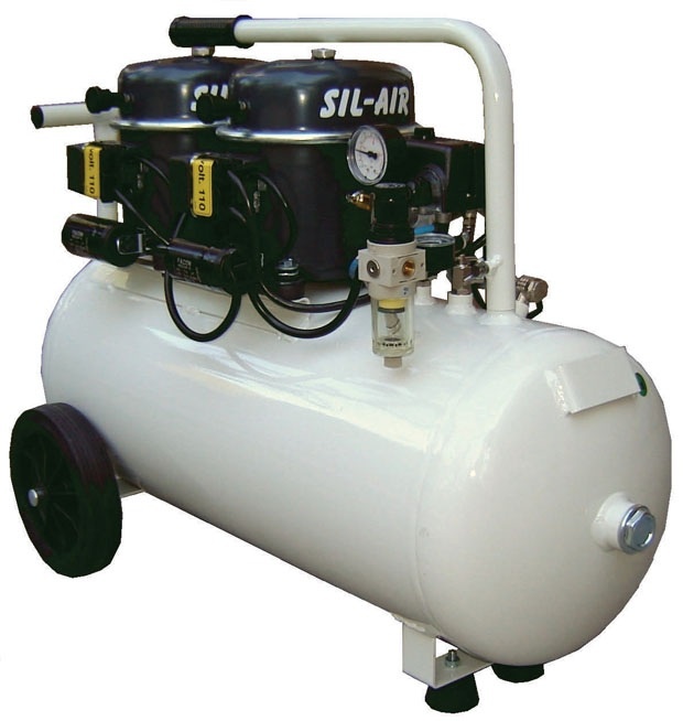 Silentaire Sil-Air 100-50 2x1/2 HP Oil Lubricated Compressor