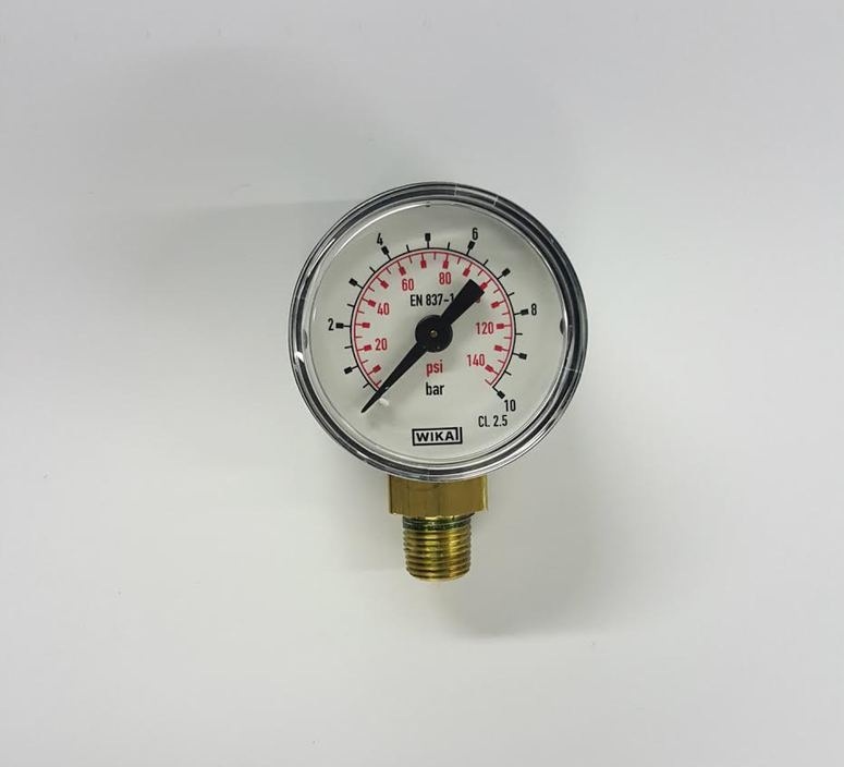 Silentaire Side-mounted Pressure Gauge : M1/8”-side 10 Bar d=40mm 