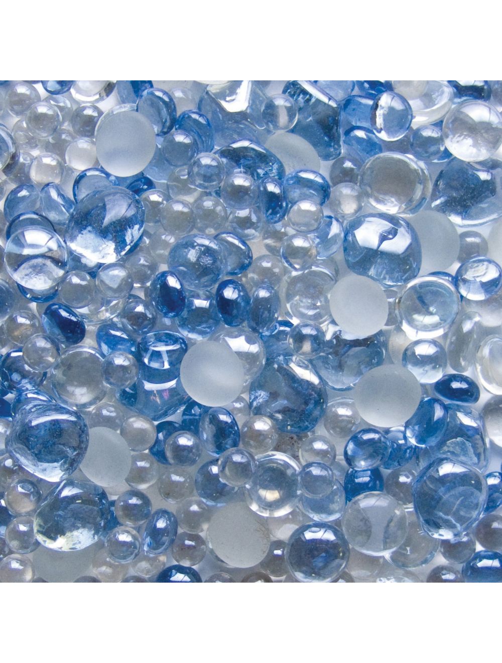 Panacea Decorative Glass Gems, Sky Blue Lustre, 10.5 lbs. at