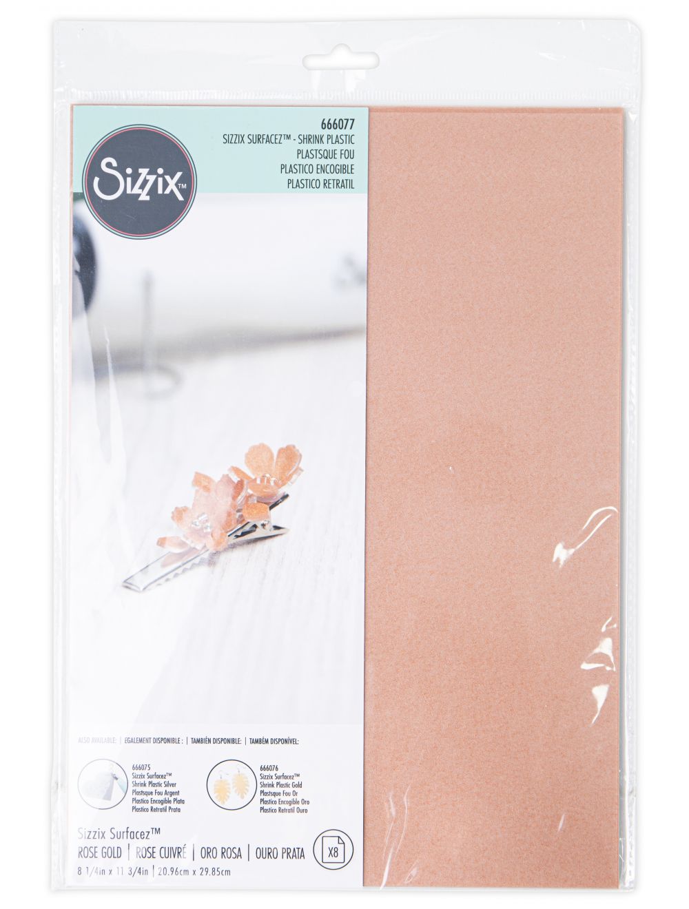 Sizzix Shrink Plastic 8.25X11.75 10/Pkg