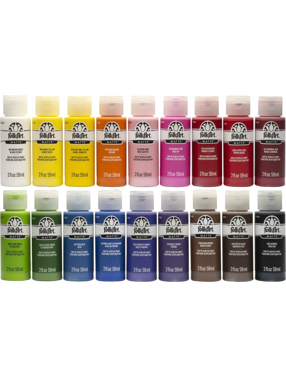 FolkArt Acrylic Paint 2oz Set 18/Pkg