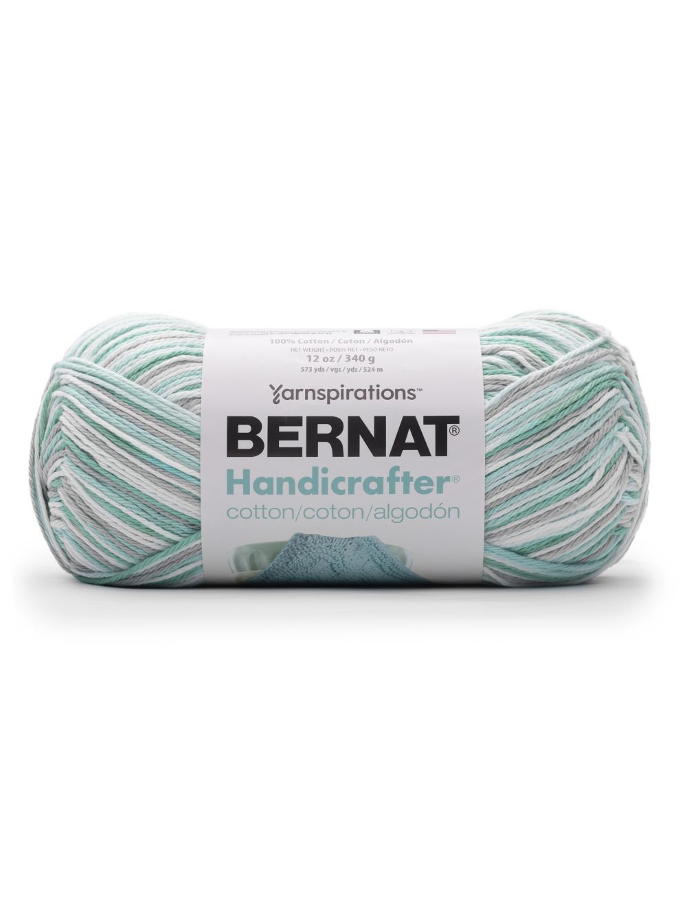 Bernat Handicrafter Cotton Yarn 340g Ombres-Salt & Pepper Print