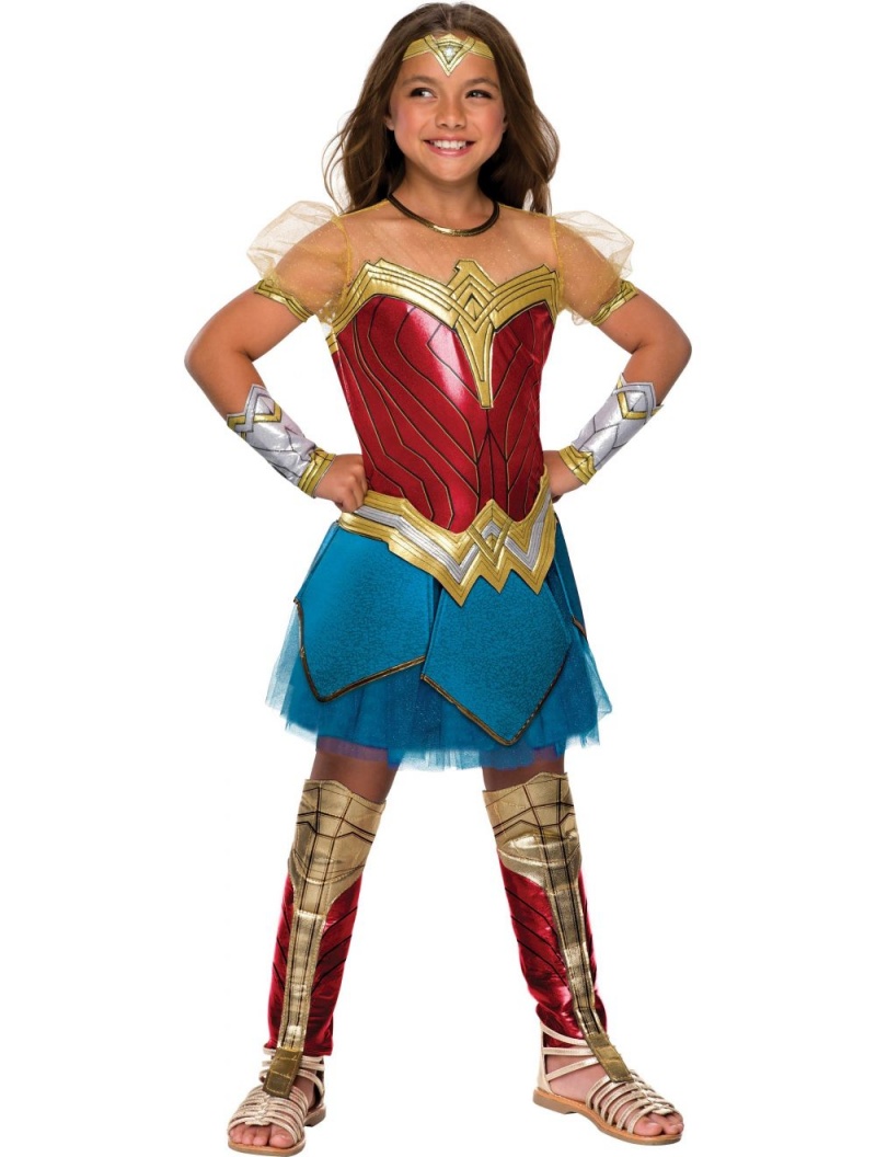 Justice League Child's Wonder Woman Premium Girl's Costume, Large