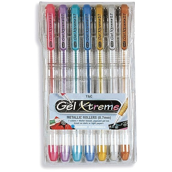 Buy Gel Xtreme Metallic Pens .7Mm 7/Pkg Online - Yasutomo SPY-NOTM264463