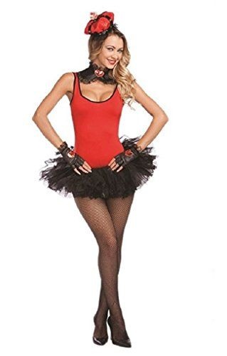 Halloween Wholesalers Sexy Queen Costume (Black & Red)