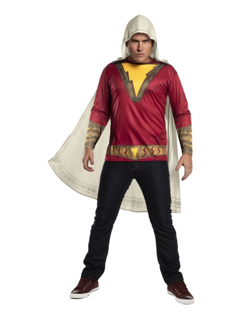 Men's Adult Shazam Movie Costume Top, Extra Large