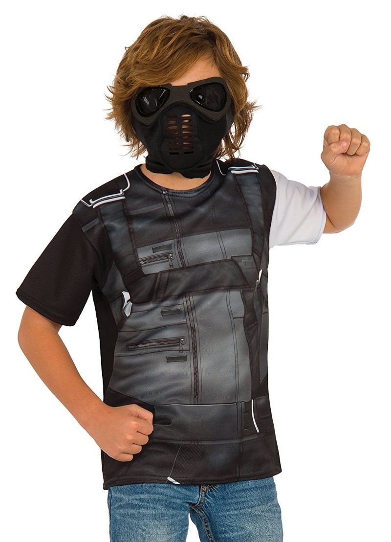 Costume Captain America Civil War Winter Soldier Child Top And Mask Small