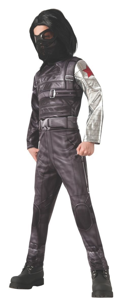 Captain America Deluxe Kids Winter Soldier Costume Male Meduim