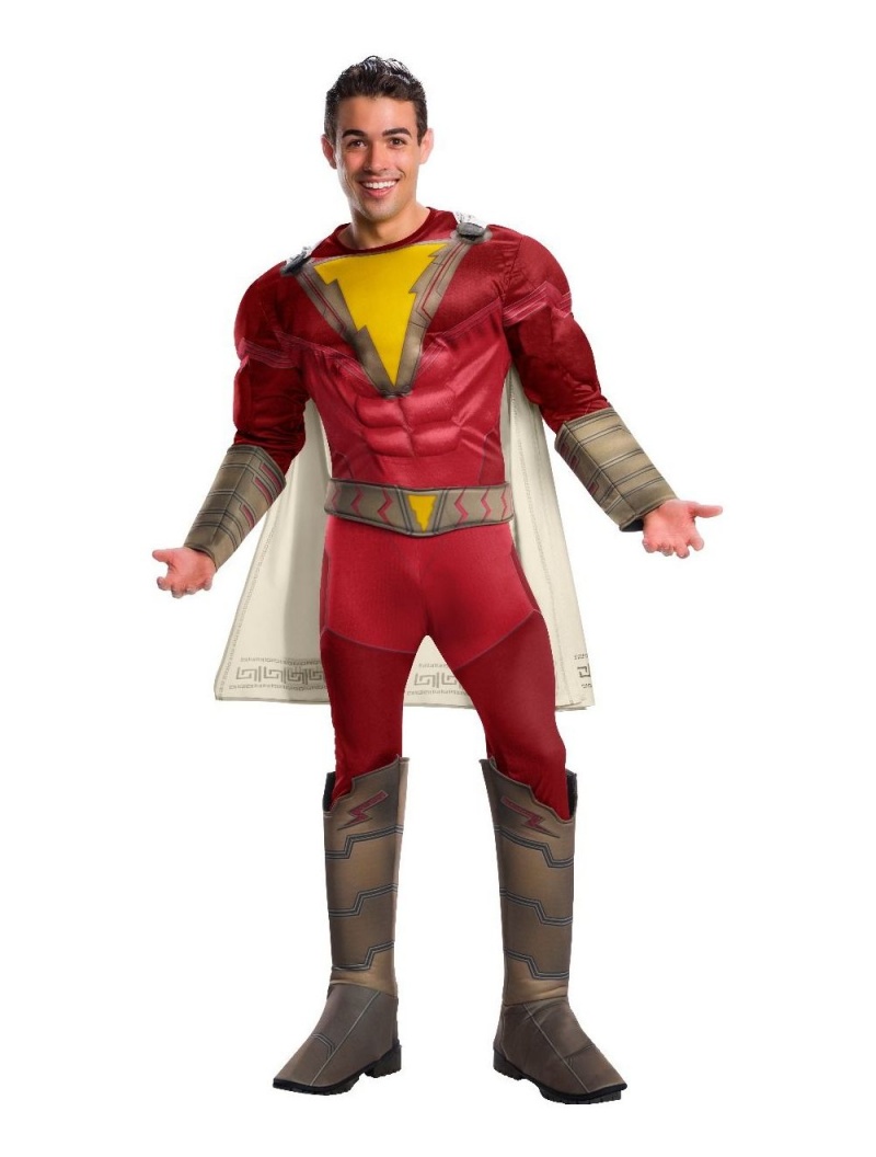 Men's Adult Deluxe Shazam Costume, Standard