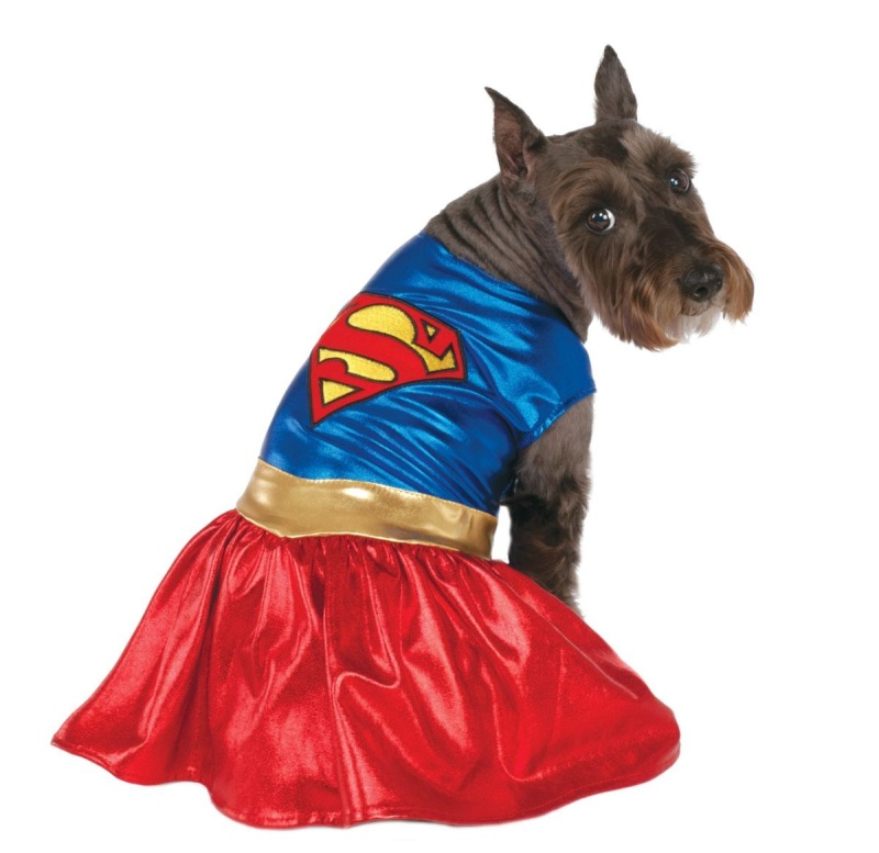 Classic Pet Supergirl Dress Costume Small