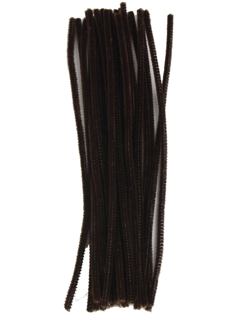Touch Of Nature Chenille Stems 6Mmx12" 25/Pkg-Brown