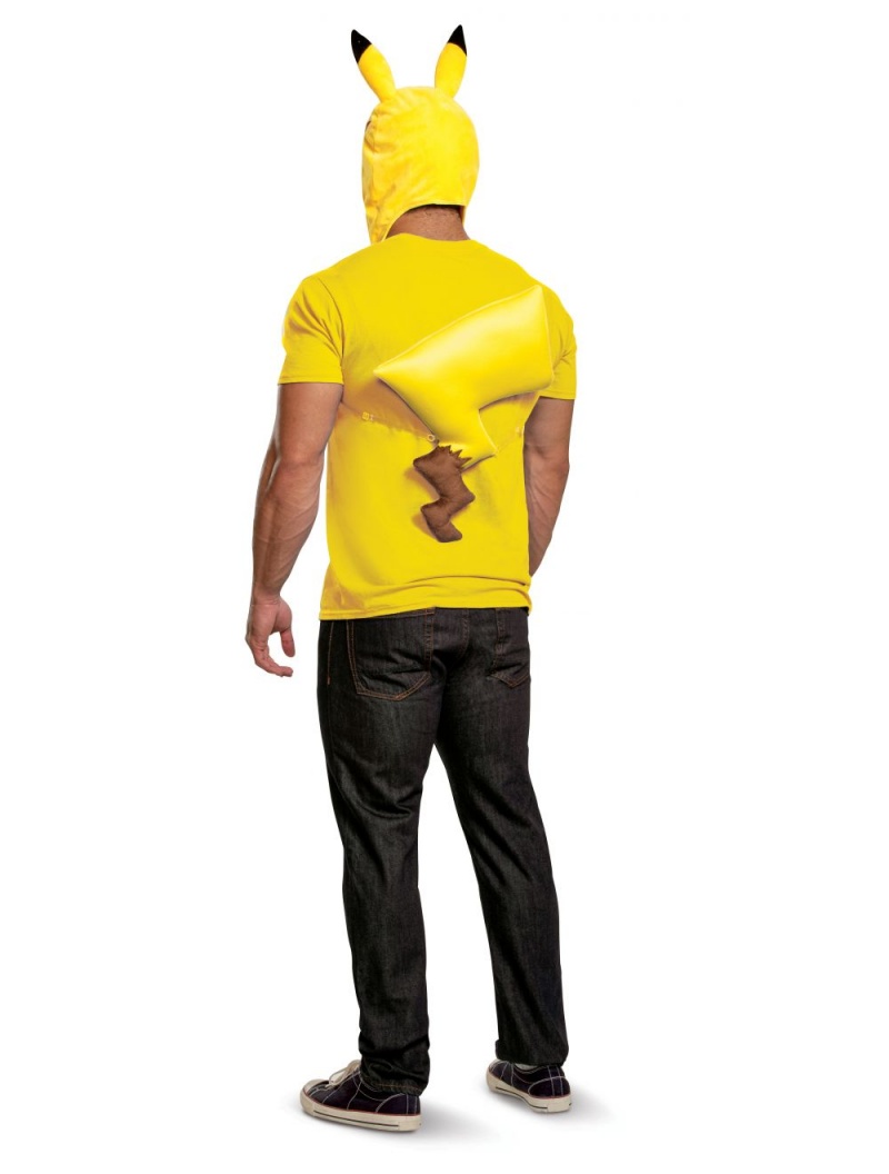 Unisex Pikachu Adult Costume Kit, Yellow One Size