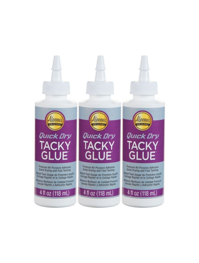 Aleene's Quick Dry Tacky Glue 4Oz 3/Pkg-