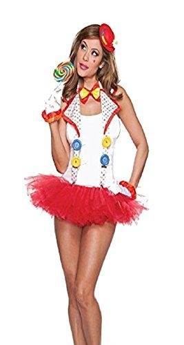 Halloween Wholesalers Clown Suspenders With Bow Tie, Clourful