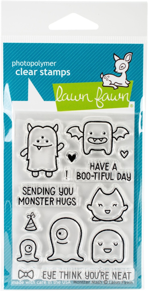 Lawn Fawn Clear Stamps 3Inchx4inch Monster Mash