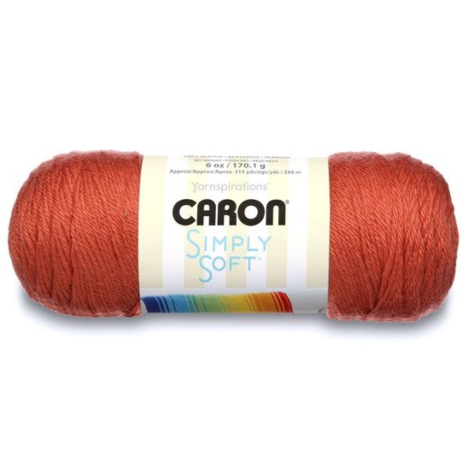 Spinrite Caron Simply Soft Solids Yarn Persimmon 1 Pack Of 2 Skein