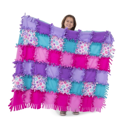 Melissa And Doug Created By Me Flower Fleece Quilt Kit