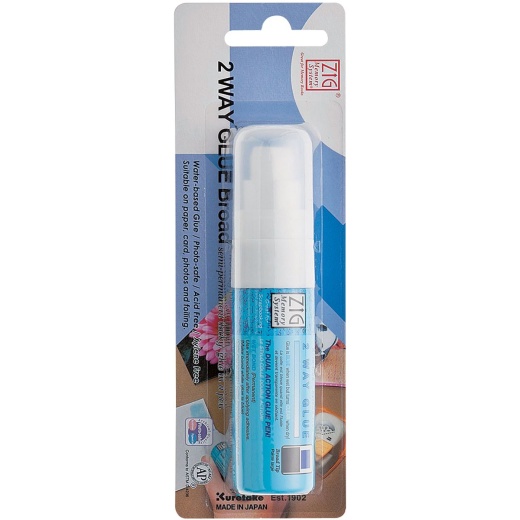 Zig 2 Way Glue Pen Carded Jumbo Tip