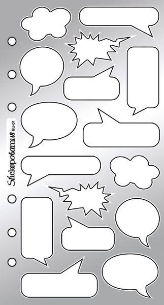 Sticko Stickers Comic Book Captions