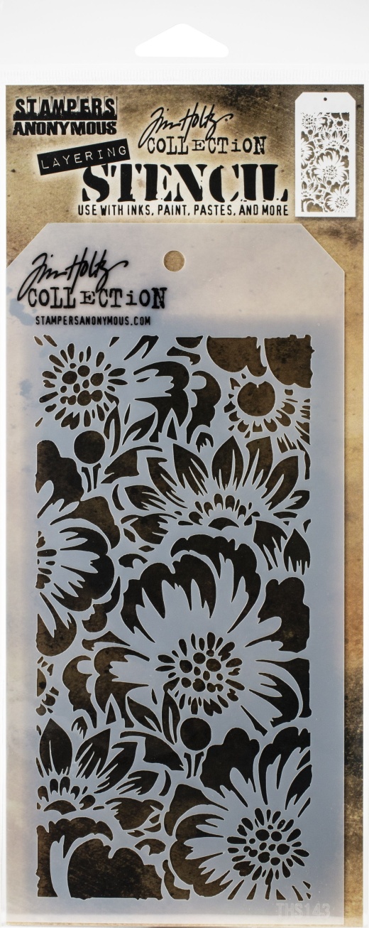 Tim Holtz Layered Stencil 4.125 X8.5 Inch Bouquet Layered Inch