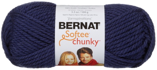 Spinrite Bernat Softee Chunky Yarn Faded Denim 1 Pack Of 24 Skein