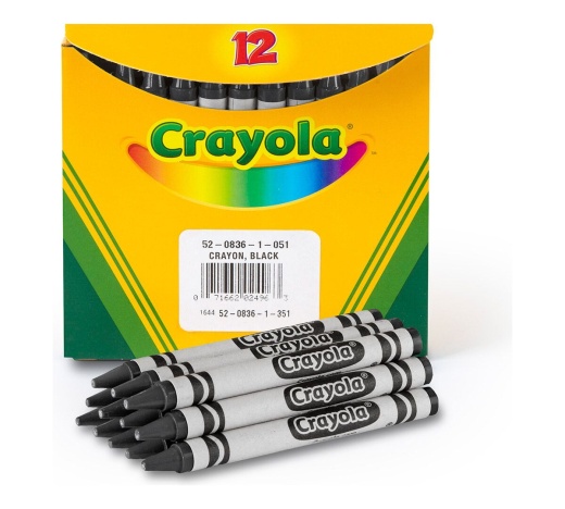 Crayola Black Bulk Crayons 12 Count 1 Pack Of 4 Piece