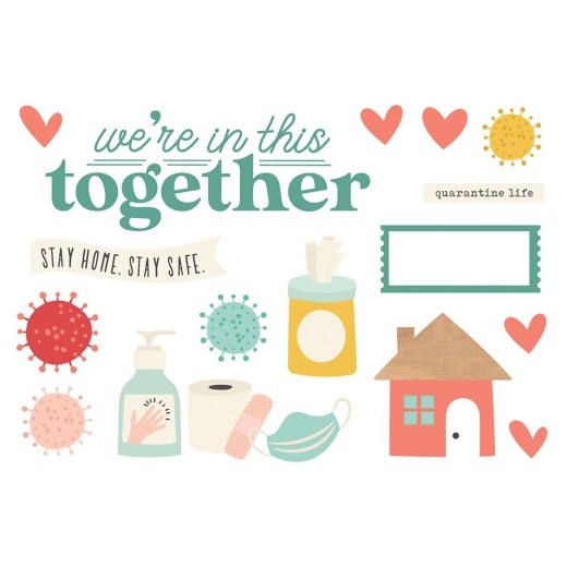 Simple Stories Simple Pages Page Pieces Quarantine Life