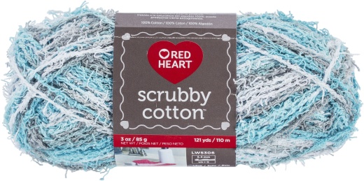 Red Heart Scrubby Cotton Yarn Refreshing 1 Pack Of 1 Skein