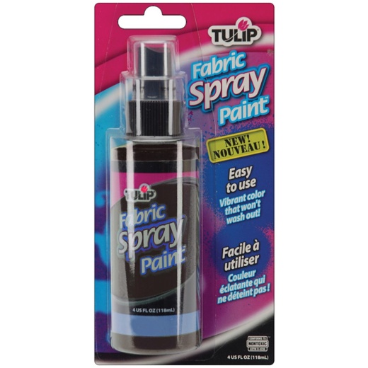 Tulip Fabric Spray Paint 4Oz Black