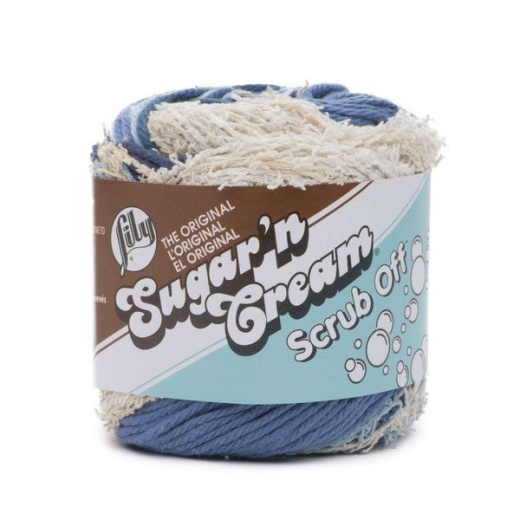 Spinrite Lily Sugar'n Cream Yarn Scrub Off Denim Pack Of 1 Skein