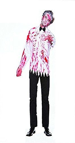 Halloween Wholesalers Zombie Bloody Men's Shirt Long