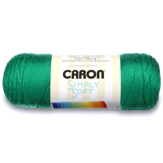 Spinrite Caron Simply Soft Yarn, Kelly Green Pack Of 1 Skein