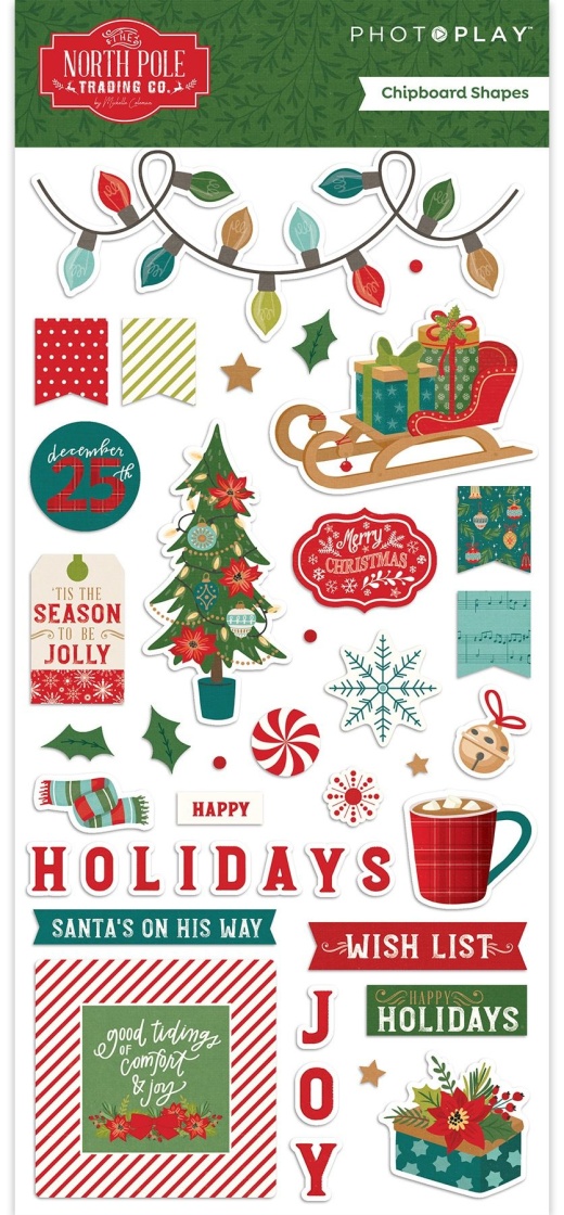 The North Pole Trading Co. Chipboard 6 Inch X12 Inch