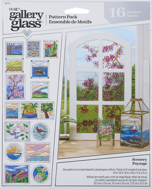Folkart Gallery Glass Pattern Set