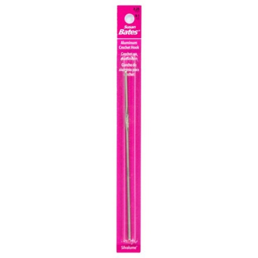 Susan Bates Silvalume Aluminum Crochet Hook 5.5 Inch Size B12.25Mm