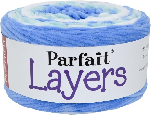 Premier Yarns Parfait Layers Yarn Frosty Blue Pack Of 1 Skein