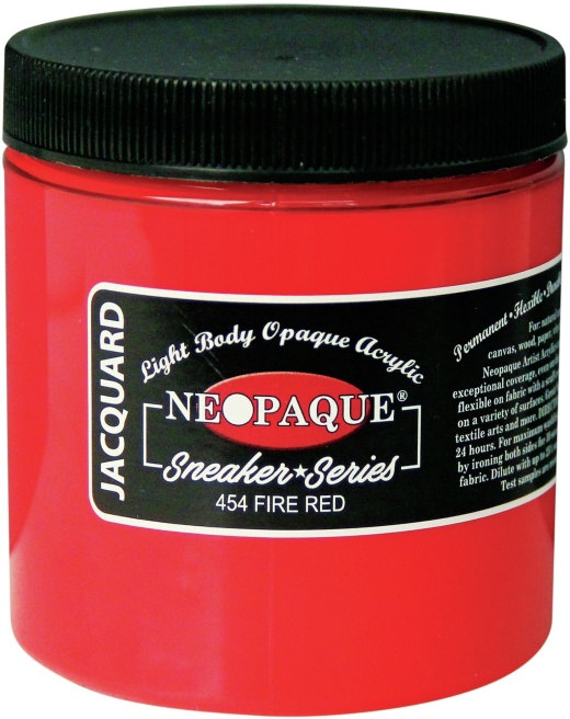 Jacquard Neopaque Acrylic Paint 8Oz Fire Red