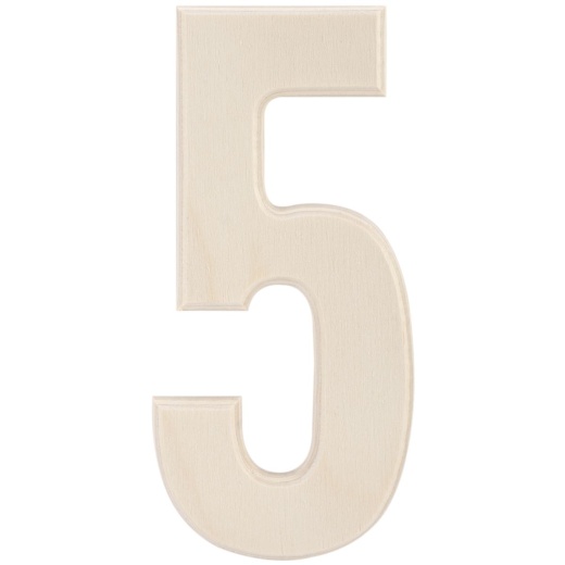 Baltic Birch University Font Letters And Numbers 5.25 5 Inch