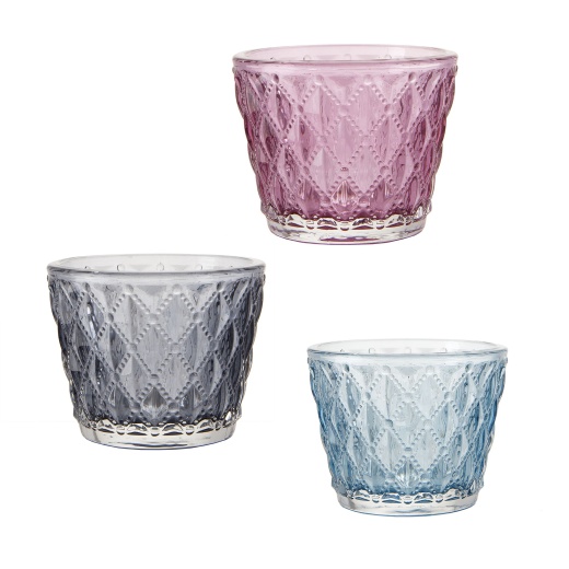 Glass Votive Candle Holder Assorted by Darice Crafts AC